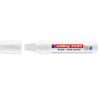 Edding 4090 Rotulador de Tiza Liquida - Punta Biselada - Trazo entre 4 y 15mm - Olor Neutro - Color Blanco