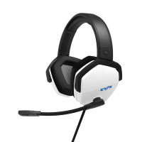 Energy Sistem Auriculares Gaming ESG 4 Sonido Envolvente 7.1 - LED Light - Almohadillas de Cuero Proteico - Color Blanco