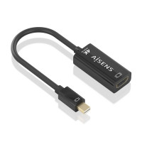 Aisens Conversor MINI DP a HDMI 4K@60HZ - MINI DP/M-HDMI/H - 15cm - Color Negro