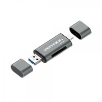 Vention Lector de Tarjetas Externo USB 3.0 - Color Gris