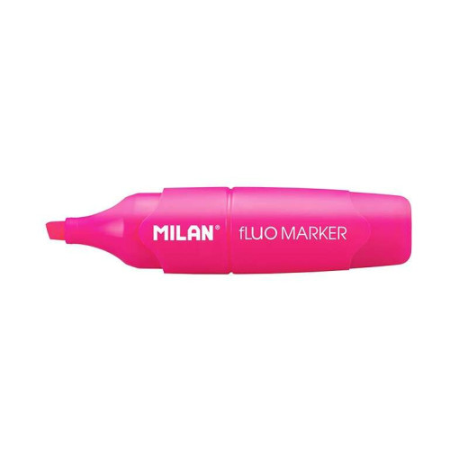 Milan Capsule Marcador Fluorescente - Punta Biselada 2 - 4mm - Color Rosa