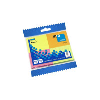 Global Notes inFO Brillant Pack de 4 Blocs de 50 Notas Adhesivas 50 x 40mm - Certificacion FSC? - Colores Amarillo