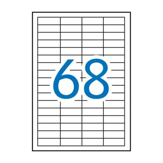 Apli Pack de 6.800 Etiquetas Rectangulares 48