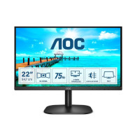 AOC Monitor 21.5" WLED FullHD 75Hz - Angulo de Vision 178° - HDMI