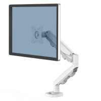 Fellowes Eppa Brazo para Monitor Individual - Hasta 39" y 8kg - Ajuste con Muelle de Gas - Color Blanco