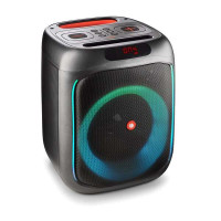 NGS Wild Swag Altavoz Portatil 80W TWS Bluetooth 5.0 - Autonomia hasta 10h - USB y Aux In - Iluminacion LED - Color Negro