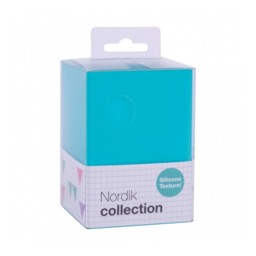 Apli Cubilete de Silicona Portalapices Nordik Collection - Tacto Suave - Resistente y Flexible - Facil de Limpiar - Diseño Elegante y Versatil - Color Azul Turquesa