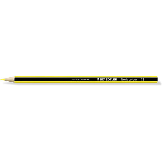 Staedtler Noris Colour 185 Lapiz Hexagonal de Color - Resistencia a la Rotura - Material Wopex - Color Amarillo Claro