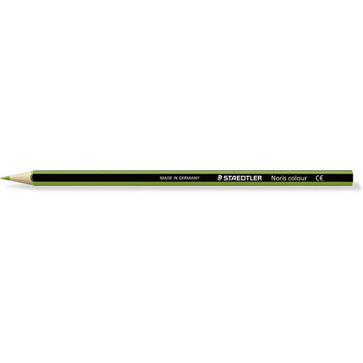 Staedtler Noris Colour 185 Lapiz Hexagonal de Color - Resistencia a la Rotura - Material Wopex - Color Verde Claro