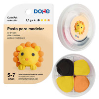 Dohe Coleccion Cute Pet Pasta para Modelar Leon - Ligera y Flexible - Apto para Niños de 5 a 7 Años