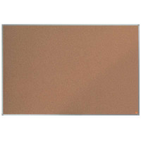 Nobo Essence Tablero de Anuncios de Corcho de 1500x1000mm - Montaje en Esquinas - Superficie Natural - Marco de Aluminio Anodizado - Color Natural