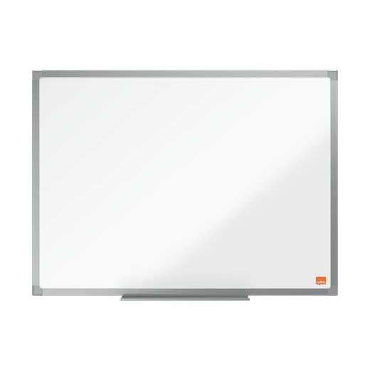Nobo Essence Pizarra Magnetica de Acero 600x450mm - Marco de Aluminio Anodizado - Bandeja para Rotuladores - Color Blanco