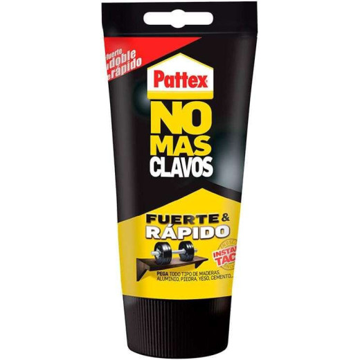 Pattex No Mas Clavos Tubo 150gr - Adhesivo de Montaje Extra-Fuerte - Elimina la Necesidad de Clavos y Tornillos - Ideal para Trabajos de Bricolaje y Reparacion