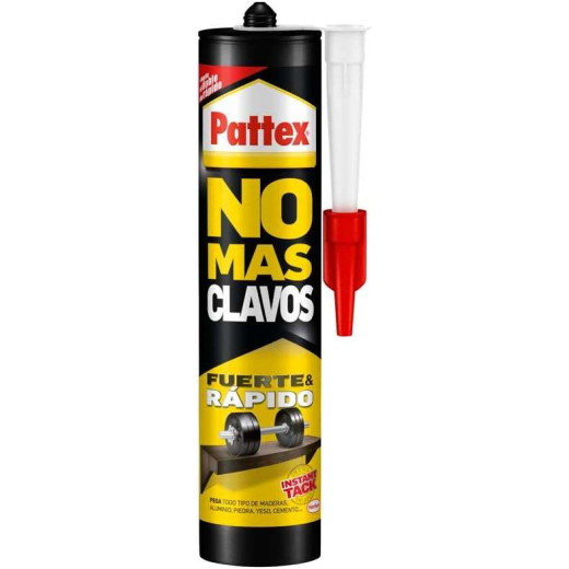 Pattex No Mas Clavos Cartucho 370gr - Adhesivo de Montaje Extra-Fuerte - Elimina la Necesidad de Clavos y Tornillos - Ideal para Trabajos de Bricolaje y Reparacion