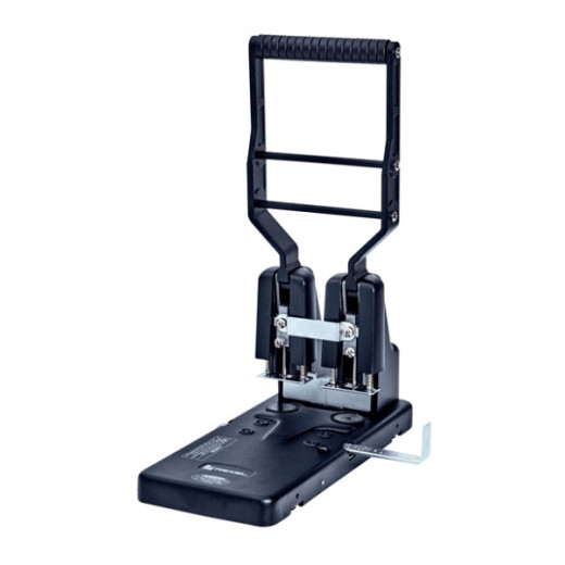 Rexel HD 2300 Taladro Perforador para Gruesos hasta 300 Hojas - Punzones 6mm - Mango Extralargo - Guia Metalica con Bloqueo - Profundidad de Papel Ajustable - Color Negro