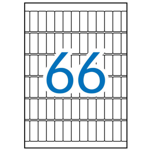 Apli Etiquetas A5 Blancas 12.0 x 30.0mm 15 Hojas