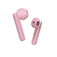 Trust Primo Touch Auriculares Inalambricos Bluetooth 5.0 - Control Tactil - Autonomia hasta 10h - Alcance 10m - Estuche de Carga - Color Rosa