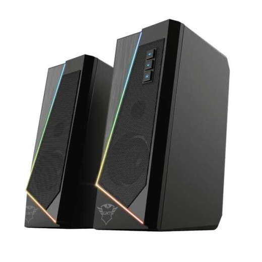 Trust Gaming GXT 609 Zoxa Altavoces USB 2.0 12W - Iluminacion LED RGB - Altavoz de 40mm - Color Negro Trust Gaming GXT 609 Zoxa Altavoces USB 2.0 12W - Iluminacion LED RGB - Altavoz de 40mm - Color Negro
