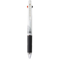 Uni-ball JetStream SXE3-400-10 Boligrafo Multiple - Punta de Bola 1mm - Tinta Resistente al Agua y Luz - Secado Instantaneo - Ideal para Zurdos - Color Blanco