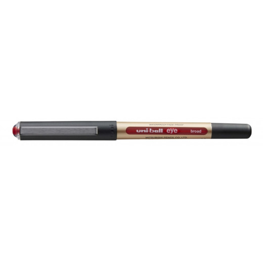 Uni-ball Eye Broad UB-150-10 Boligrafo de Tinta Liquida - Punta de Bola 1mm - Tinta Resistente al Agua y Luz - Sistema de Control de Tinta - Color Rojo