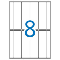 Apli Etiquetas A5 Blancas 31.0 x 100.0mm 15 Hojas