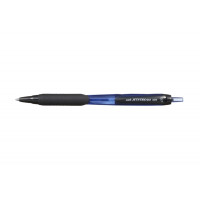 Uni-ball JetStream 101 Boligrafo de Tinta - Punta Bola 0.7mm - Trazo 0.35mm aprox. - Tinta de Secado Instantaneo - Grip de Goma - Color Azul