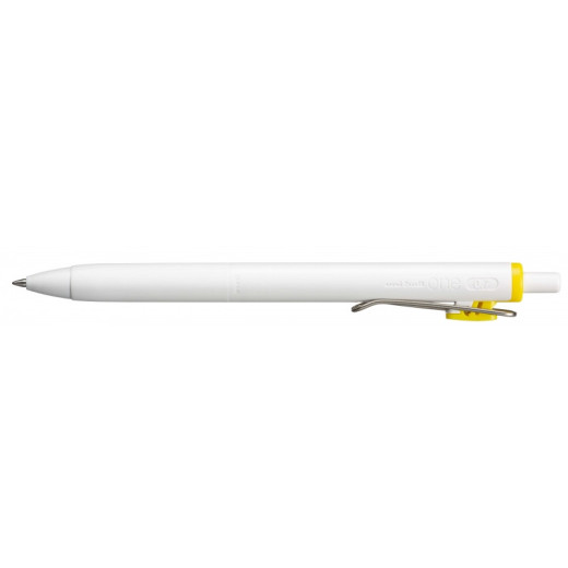 Uni-ball UMN-S-07 Boligrafo de Tinta Gel Retractil - Punta de Bola 0.7mm - Escritura Ultra Fluida - Agarre Suave y Comodo - Color Amarillo