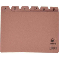 Mariola Indice A-Z Nº5 para Fichero - Medidas 215x160mm - Color Marron