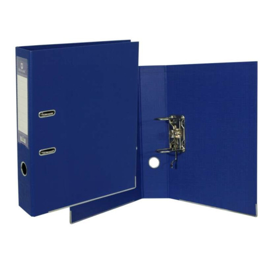 Bismark Archivador A-Z PVC A4 Lomo 75 - Gran Resistencia - Tarjetero en el Lomo - Cartoneras Metalicas en el Borde Inferior - Mecanismo de Palanca