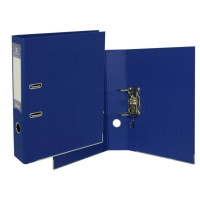 Bismark Archivador A-Z PVC Formato Folio Lomo 75 - Gran Resistencia - Tarjetero en el Lomo - Cartoneras Metalicas en el Borde Inferior - Mecanismo de Palanca