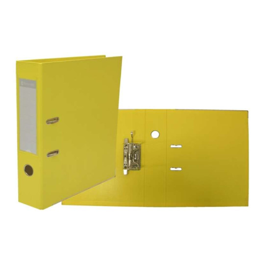 Bismark Archivador A-Z PVC A4 Lomo 75 - Gran Resistencia - Tarjetero en el Lomo - Cartoneras Metalicas en el Borde Inferior - Mecanismo de Palanca