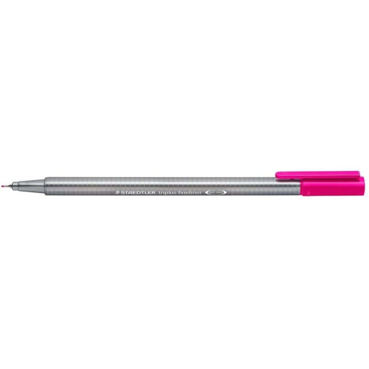 Staedtler Triplus Fineliner 334 Rotulador de Punta Fina - Trazo de 0.3mm - Tinta Base de Agua - Color Magenta