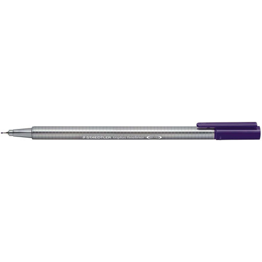 Staedtler Triplus Fineliner 334 Rotulador de Punta Fina - Trazo de 0.3mm - Tinta Base de Agua - Color Violeta Rojizo