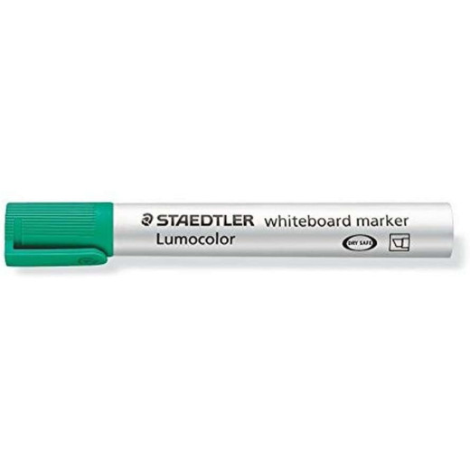 Staedtler Lumocolor 351 Marcador para Pizarra Blanca - Punta Biselada 2 - 5mm Aprox - Secado Rapido - Color Verde