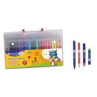 Bismark Maletin Escolar de Escritura con 20 Rotuladores de Colores