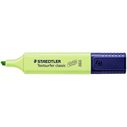 Staedtler Textsurfer Classic 364 Pastel Marcador Fluorescente - Punta Biselada - Trazo entre 1 - 5mm - Tinta con Base de Agua - Color Verde Lima