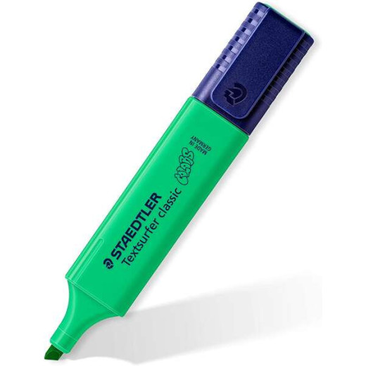 Staedtler Textsurfer Classic 364 Marcador Fluorescente - Punta Biselada - Trazo entre 1 - 5mm - Tinta con Base de Agua - Color Verde Palido