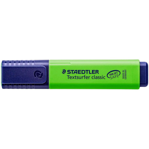 Staedtler Textsurfer Classic 364 Marcador Fluorescente - Punta Biselada - Trazo entre 1 - 5mm - Tinta con Base de Agua - Color Verde