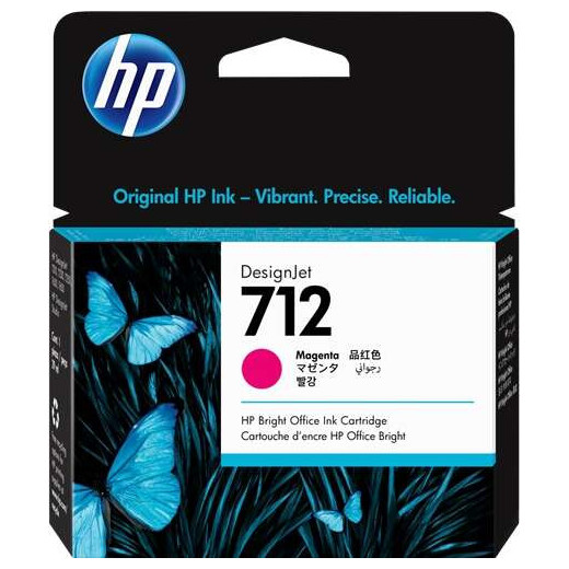 HP 712 Magenta Cartucho de Tinta Original - 3ED68A