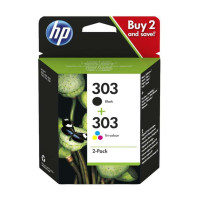 HP 303 Negro + Color Pack de 2 Cartuchos de Tinta Originales - 3YM92AE