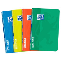 Oxford School Classic Openflex 9x14 Libreta Grapada - Tapa de Plastico Resistente - 48 Hojas de Papel Cuadriculado 5x5 - Colores Surtidos - Ideal para Estudiantes