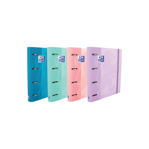 Oxford Touch A4+ Europeanbinder - Tapa Extradura Resistente - Lomo de 45mm - Anillas 4Dx35mm - Incluye Recambio 1 Linea - Colores Surtidos