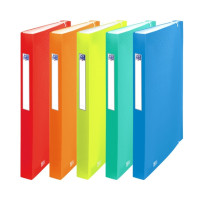 Oxford Urban A4+ Clasificador de 12 Posiciones - Tapa de Plastico Translucido - Ideal para Organizar Documentos - Colores Surtidos