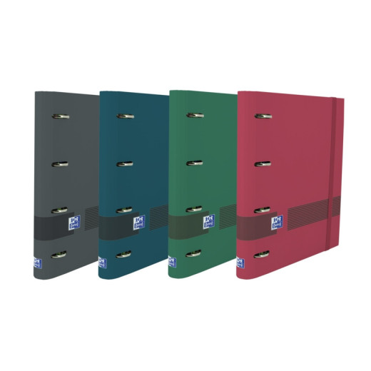 Oxford & You A4+ Europeanbinder - Tapa Extradura - Lomo 45mm - Anillas 4Dx35mm - Recambio 5x5 - Pizarra Write & Erase - Regla con Indices Removibles