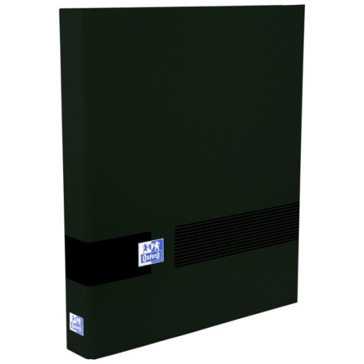 Oxford & You A4+ Carpeta de 4 Anillas D 25mm - Tamaño A4+ - Capacidad para 250 Hojas - Tapa Extradura - Lomo de 40mm - Color Negro
