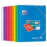 Oxford Easybook Max A4 Libreta Grapada - Tapa de Plastico Resistente - 1 Linea con 2 Margenes - 48 Hojas de Papel de Alta Calidad