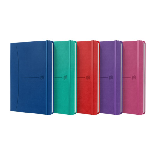 Oxford Signature Cuaderno Cosido Tapa Extradura A5 - 1 Linea - 80 Hojas - Colores Surtidos