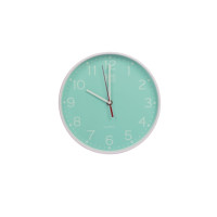 Oxford Reloj de Pared Silencioso para Escritorio Calm 25cm - Diseño Moderno y Elegante - Funcionamiento Silencioso - Tamaño Compacto de 25cm - Color Icemint