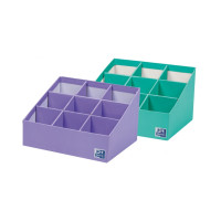 Oxford Portabolis Escalado 3x3 - Practico Organizador de Notas Adhesivas - Escala de Colores para Priorizar Tareas - Ideal para Planificar y Recordar Tareas