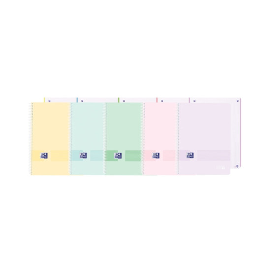Oxford Live&Go Europeanbook 1 Tapa de Plastico A4+ 5x5 - 80 Hojas - Colores Surtidos